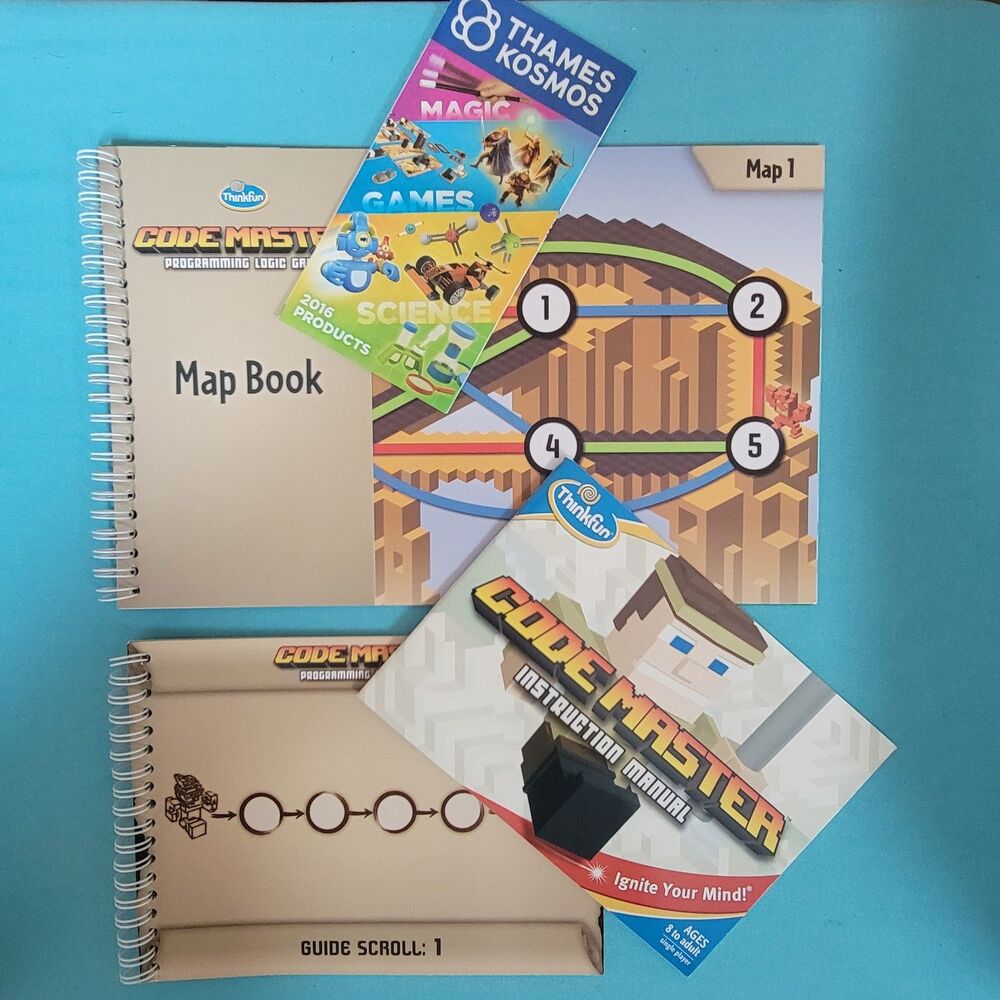 Thinkfun Code Master Programming Logic Minecraft Board Game - Used